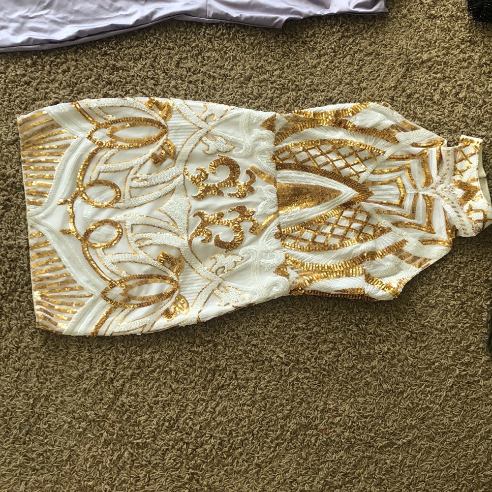 White gold dress